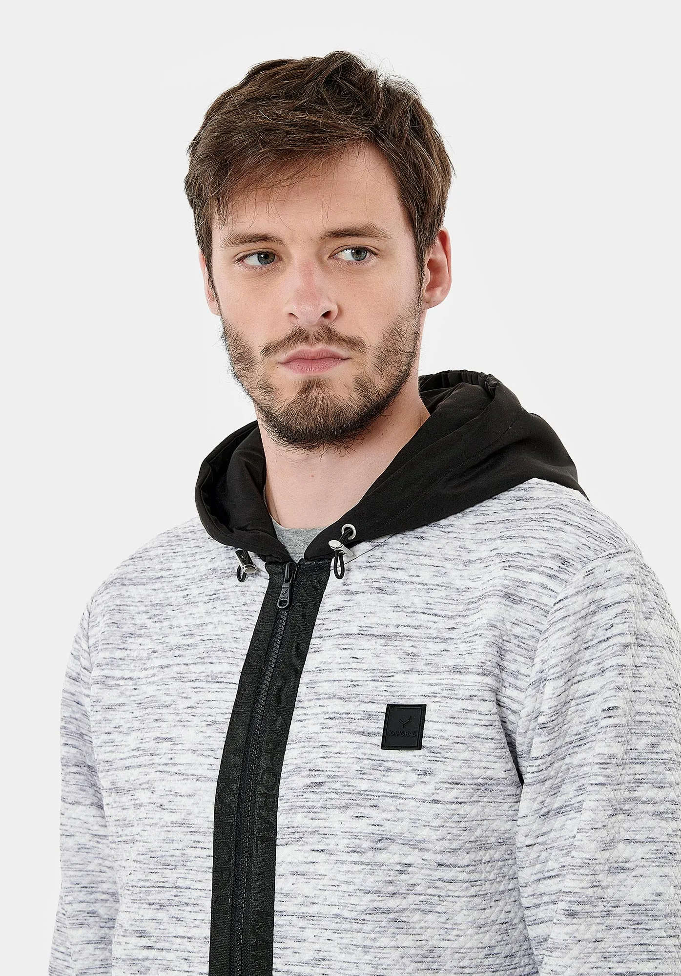 Sweat zippé gris Homme  THEO  Medium grey mel