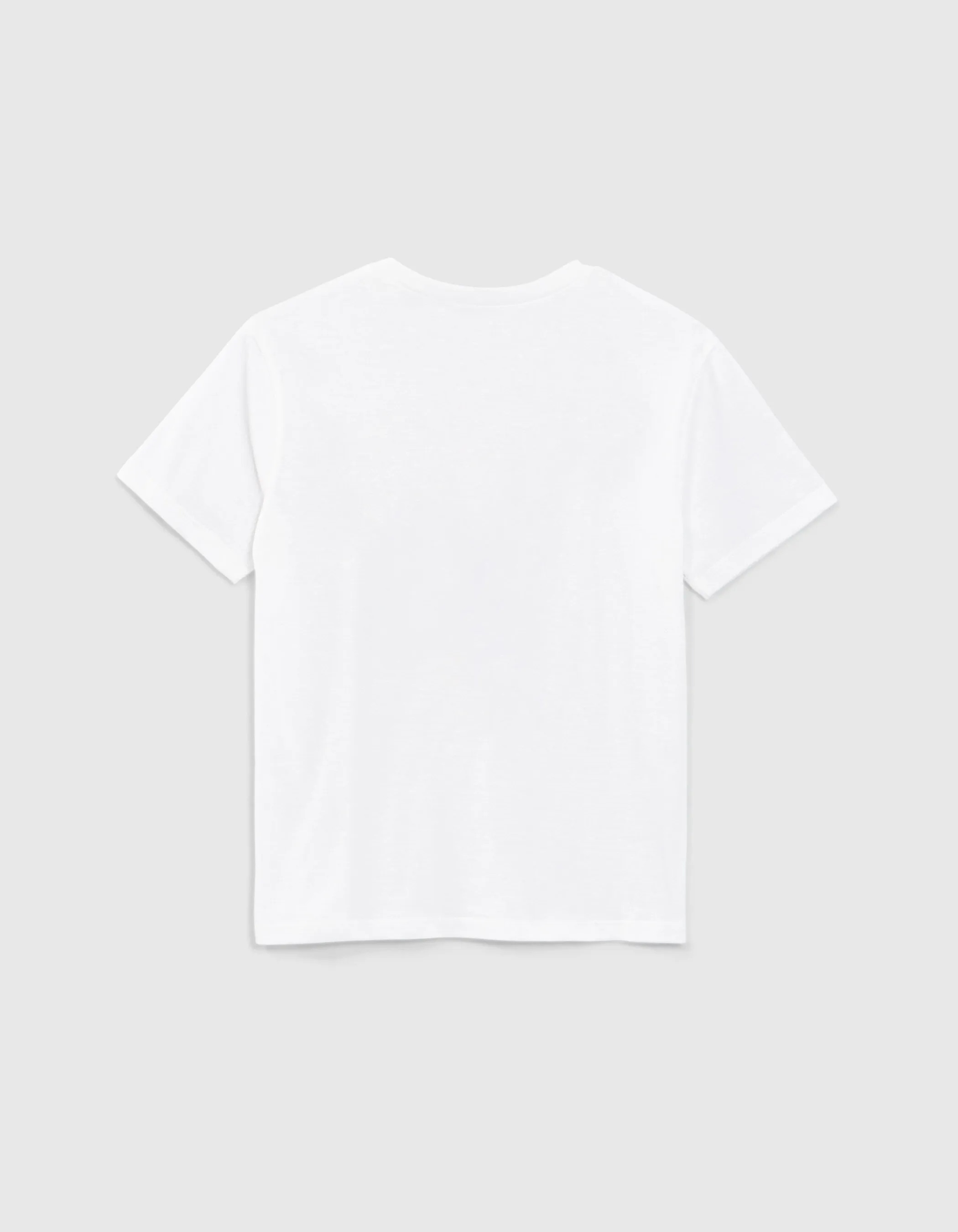 T-shirt blanc cassé blason IKKS brodé garçon