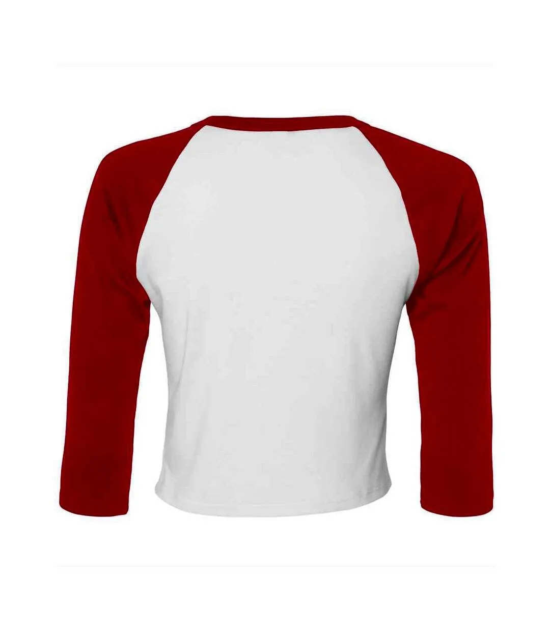 T-shirt court femme blanc / rouge Bella + Canvas