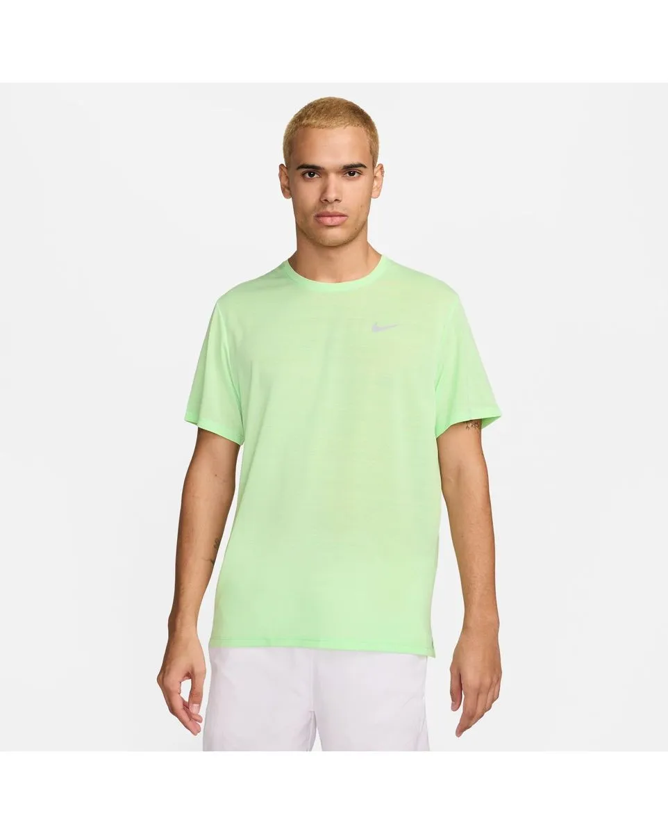 T-shirt Homme M NK DF MILER BREATHE SS Vert