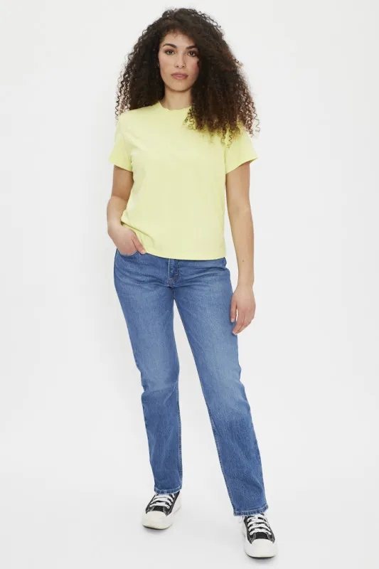 T-shirt jaune crop