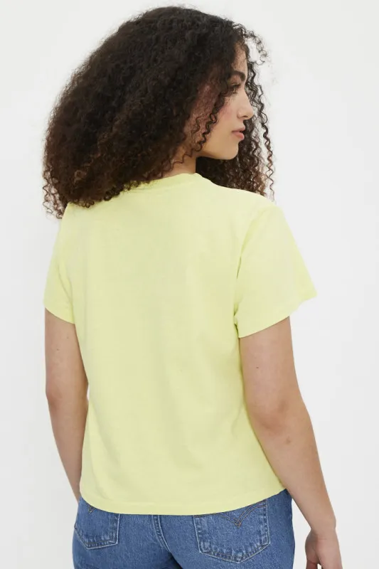 T-shirt jaune crop