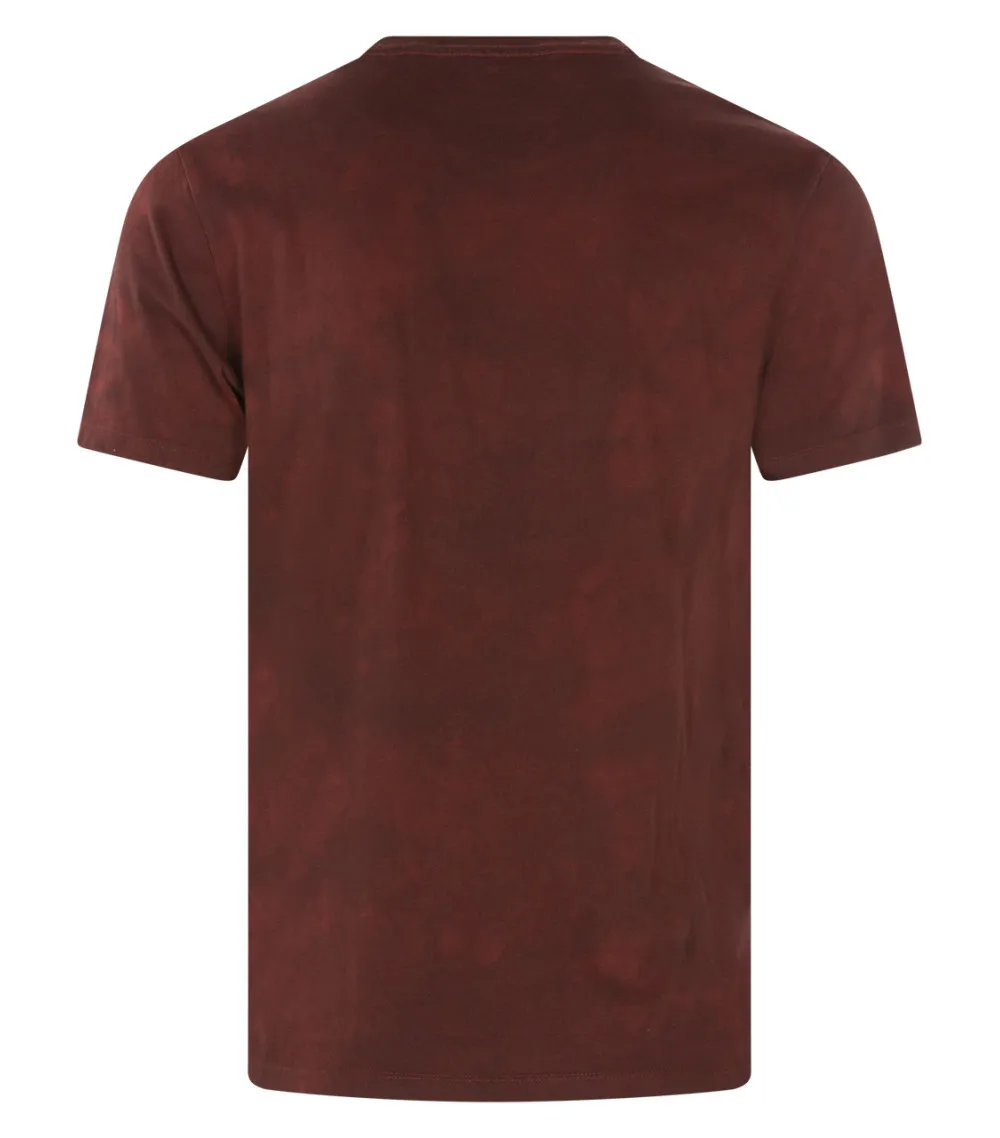 T-shirt Levi's® avec manches courtes et col rond  bordeaux