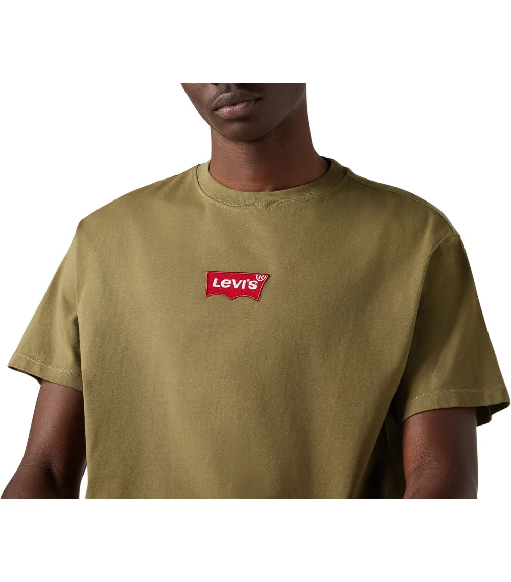 T-shirt Levi's® avec manches courtes et col rond kaki