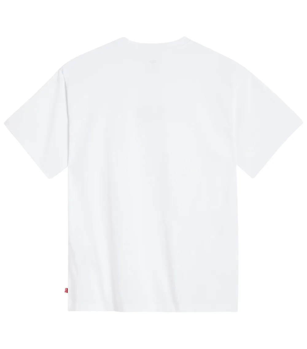 T-shirt Levi's® coton avec manches courtes et col rond blanc