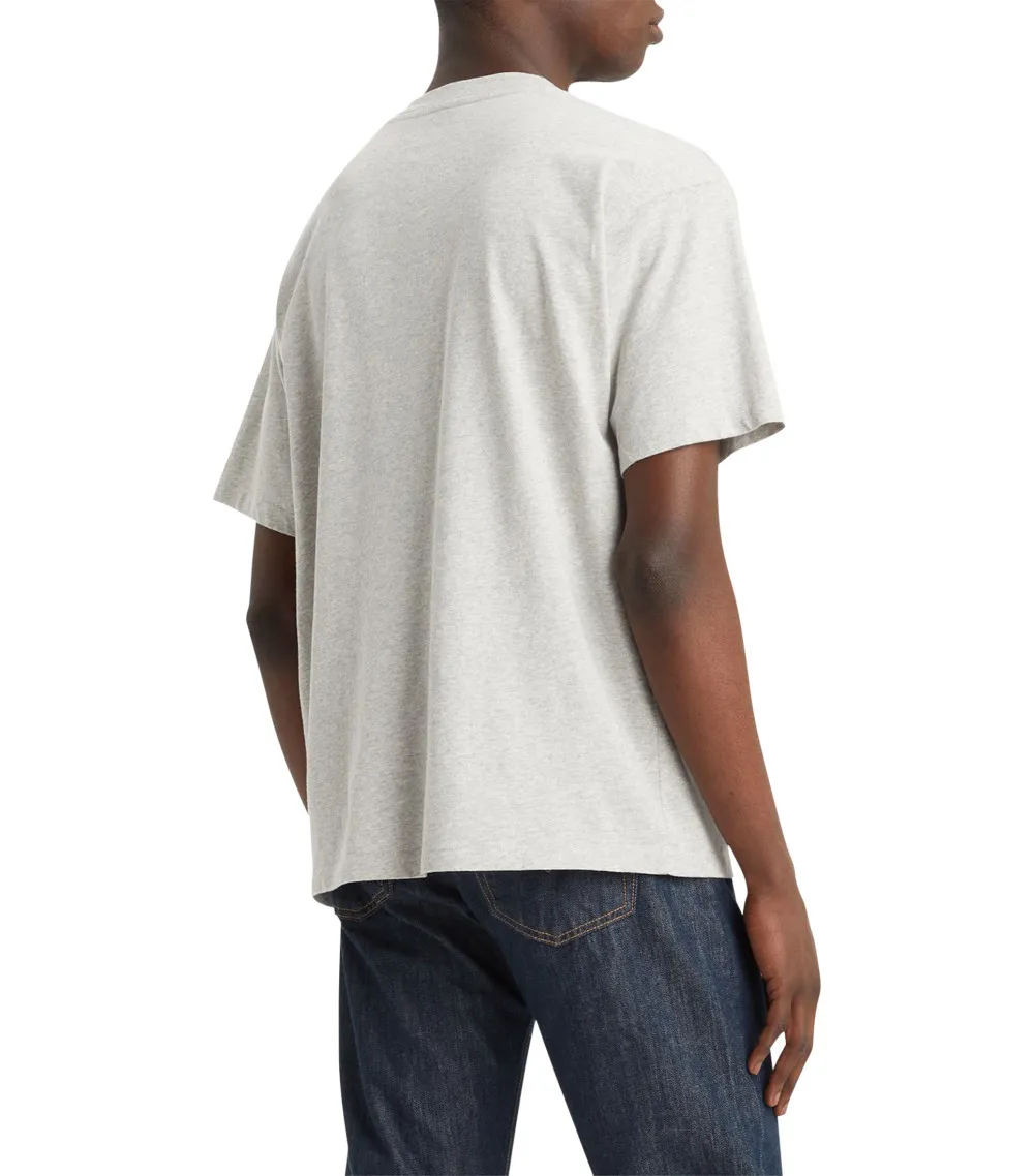 T-shirt Levi's® coton avec manches courtes et col rond gris