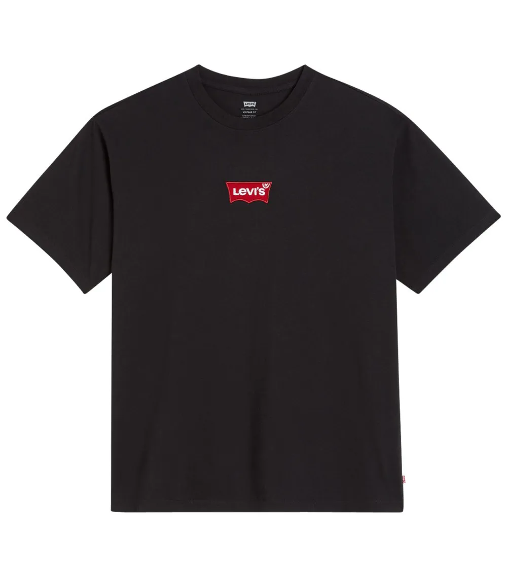 T-shirt Levi's® coton avec manches courtes et col rond noir