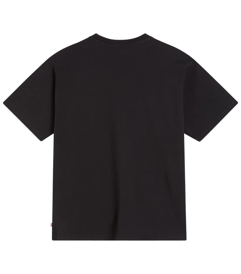 T-shirt Levi's® coton avec manches courtes et col rond noir