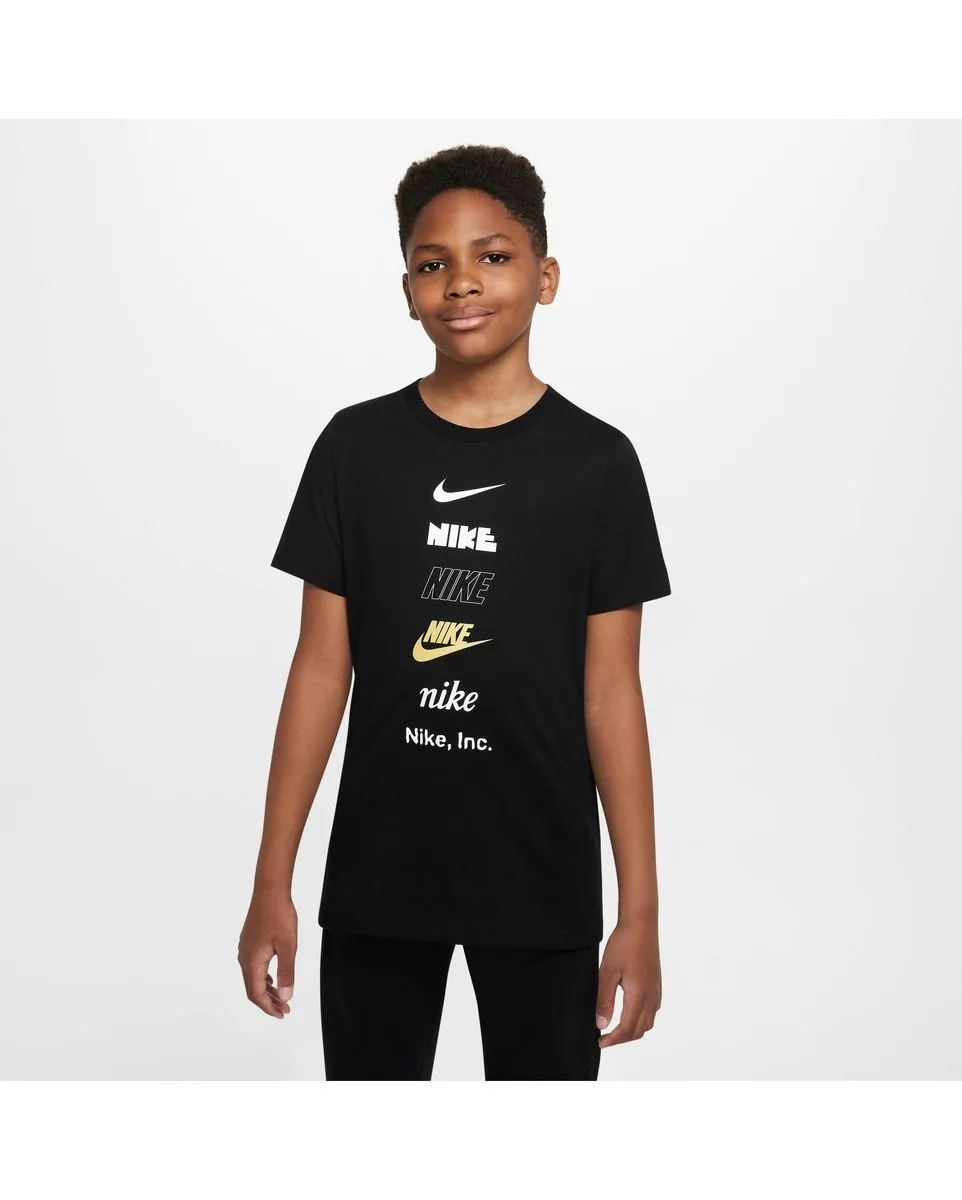 T-shirt manches courtes Enfant B NSW TEE CAMO FUTURA Noir