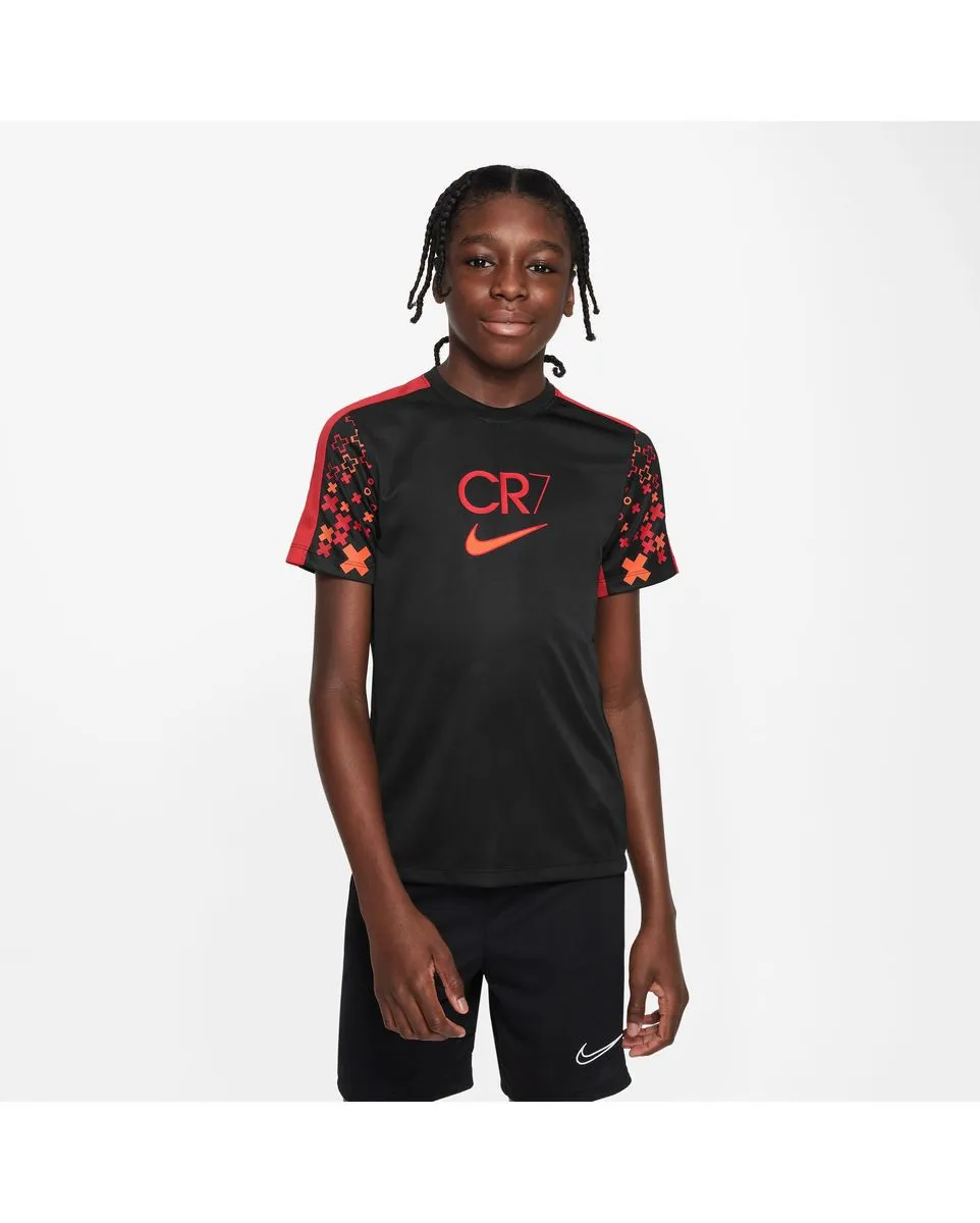 T-shirt manches courtes Enfant CR7 K NK DF ACD23 TOP SS Noir