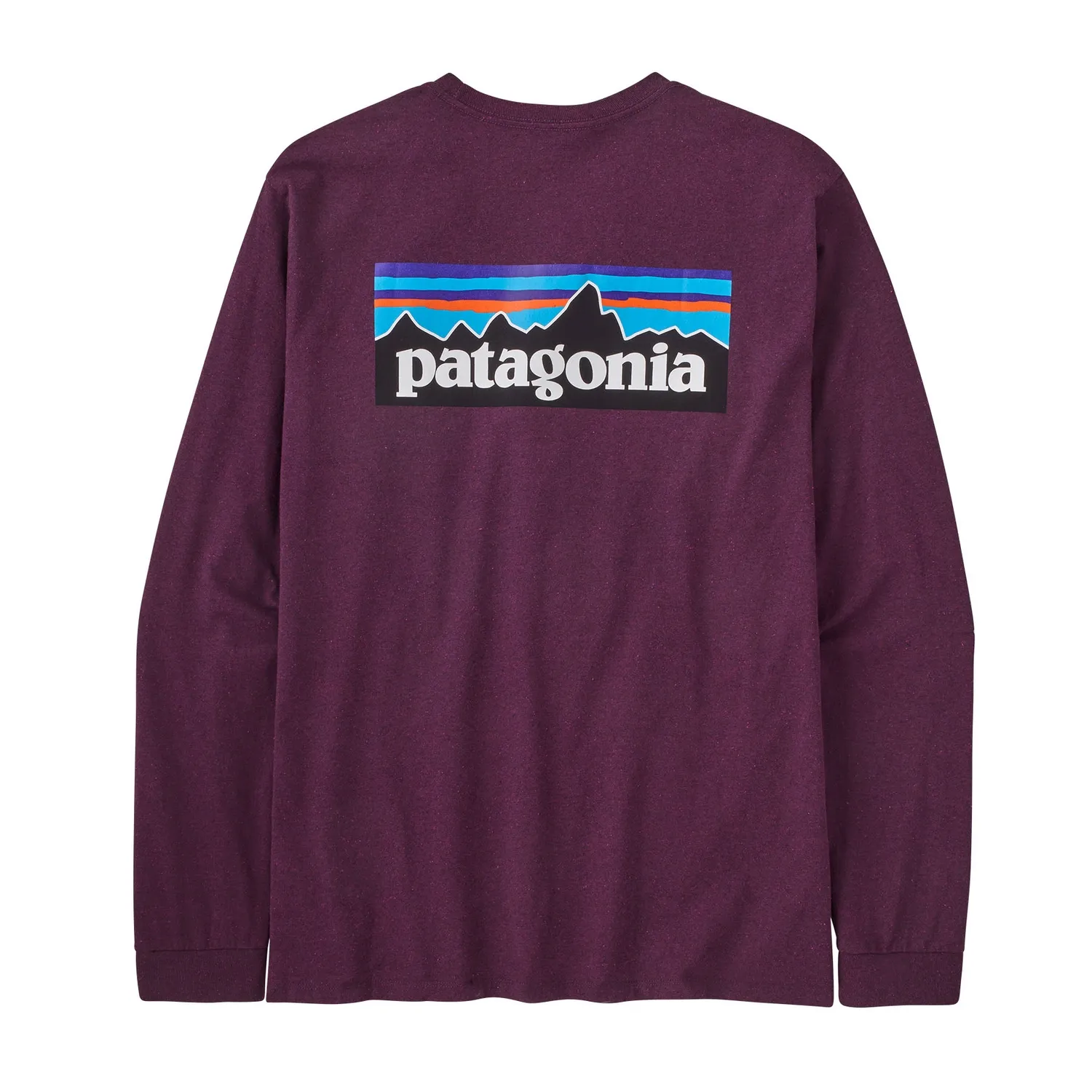 T-shirt Manches Longues Patagonia Homme P-6 Logo Responsibili-Tee Night Plum