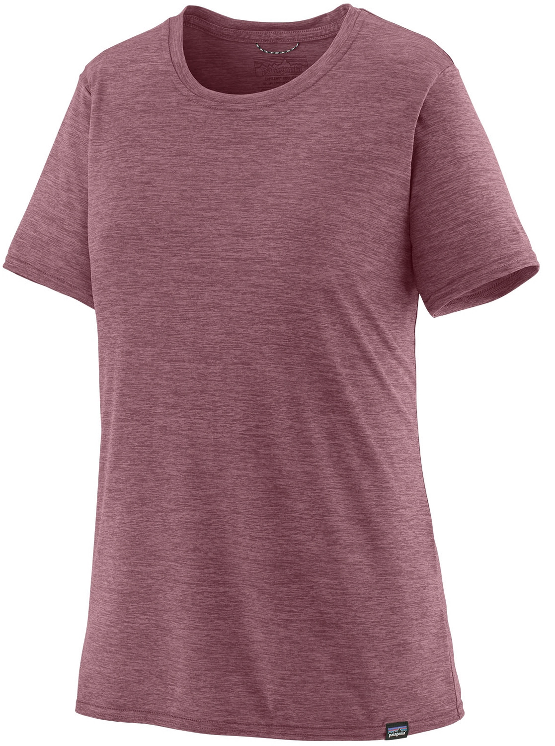 T-shirt Patagonia Femme Cap Cool Daily Shirt Evening Mauve Light Evening Mauve X Dye