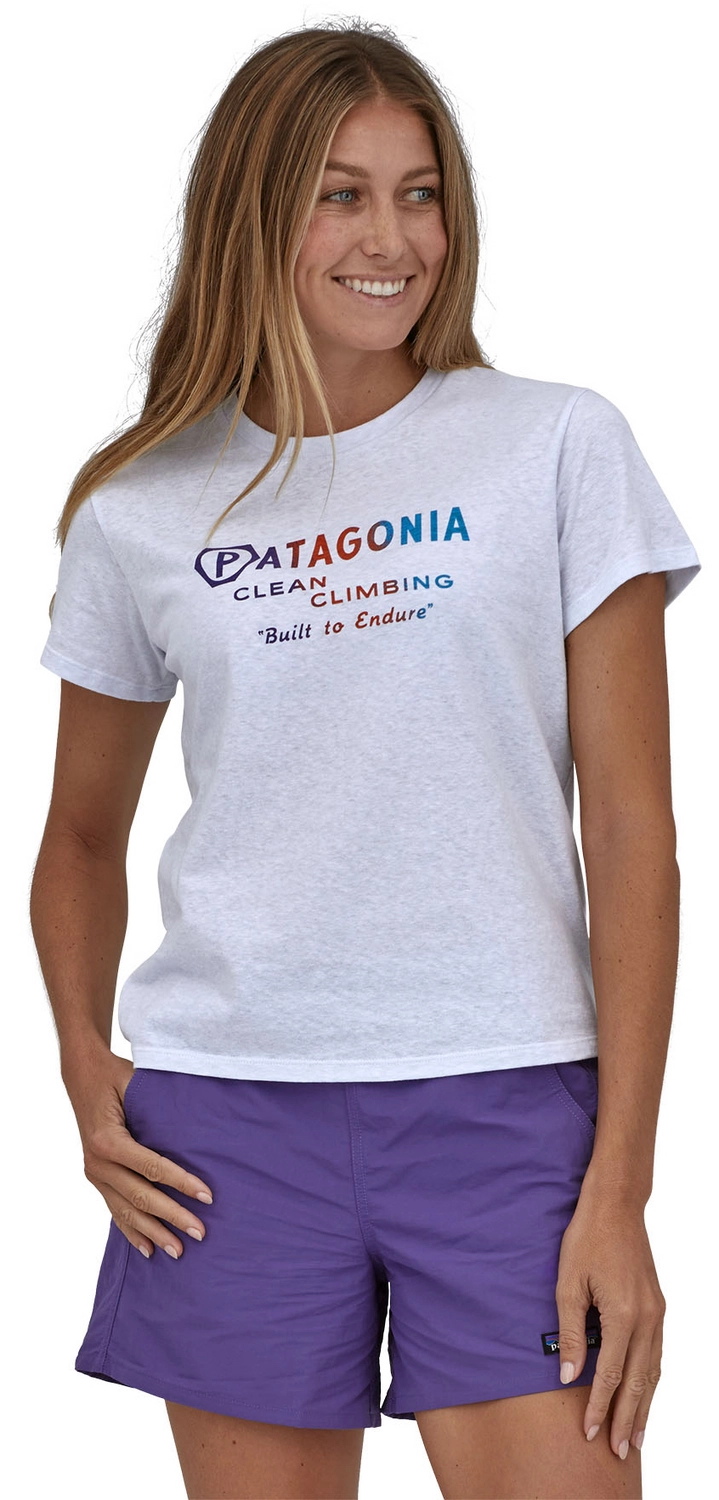 T-Shirt Patagonia Femme Endure Hex Responsibili Tee White