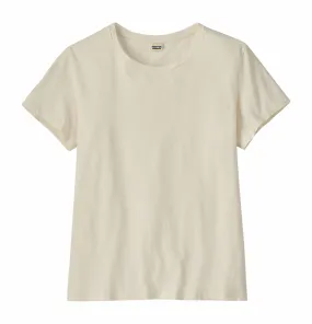 T-Shirt Patagonia Femme Regenerative Organic Certified Coton Tee Naturel Non Teint