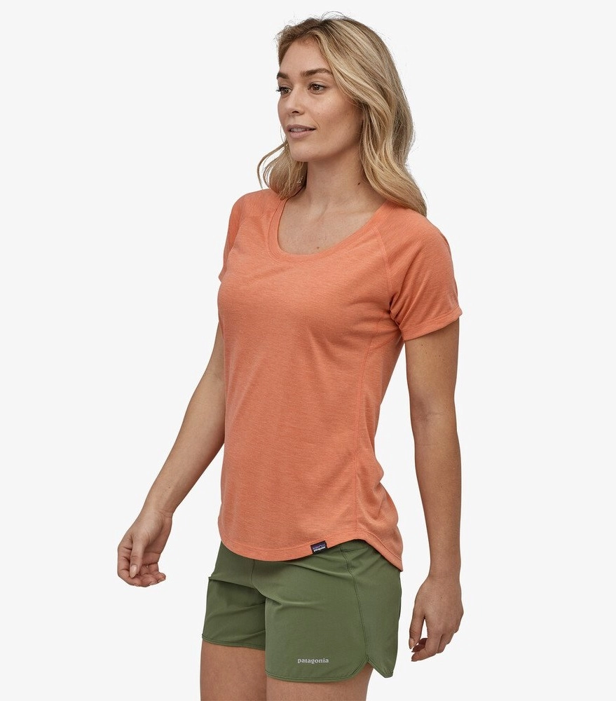 T-shirt Patagonia Femmes Cap Cool Trail Shirt Mellow Melon