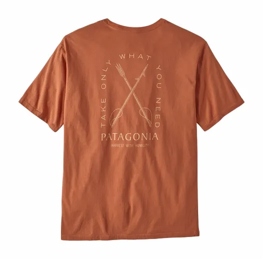 T Shirt Patagonia Homme CTA T Shirt Organic Humble Harvest Sienna Clay