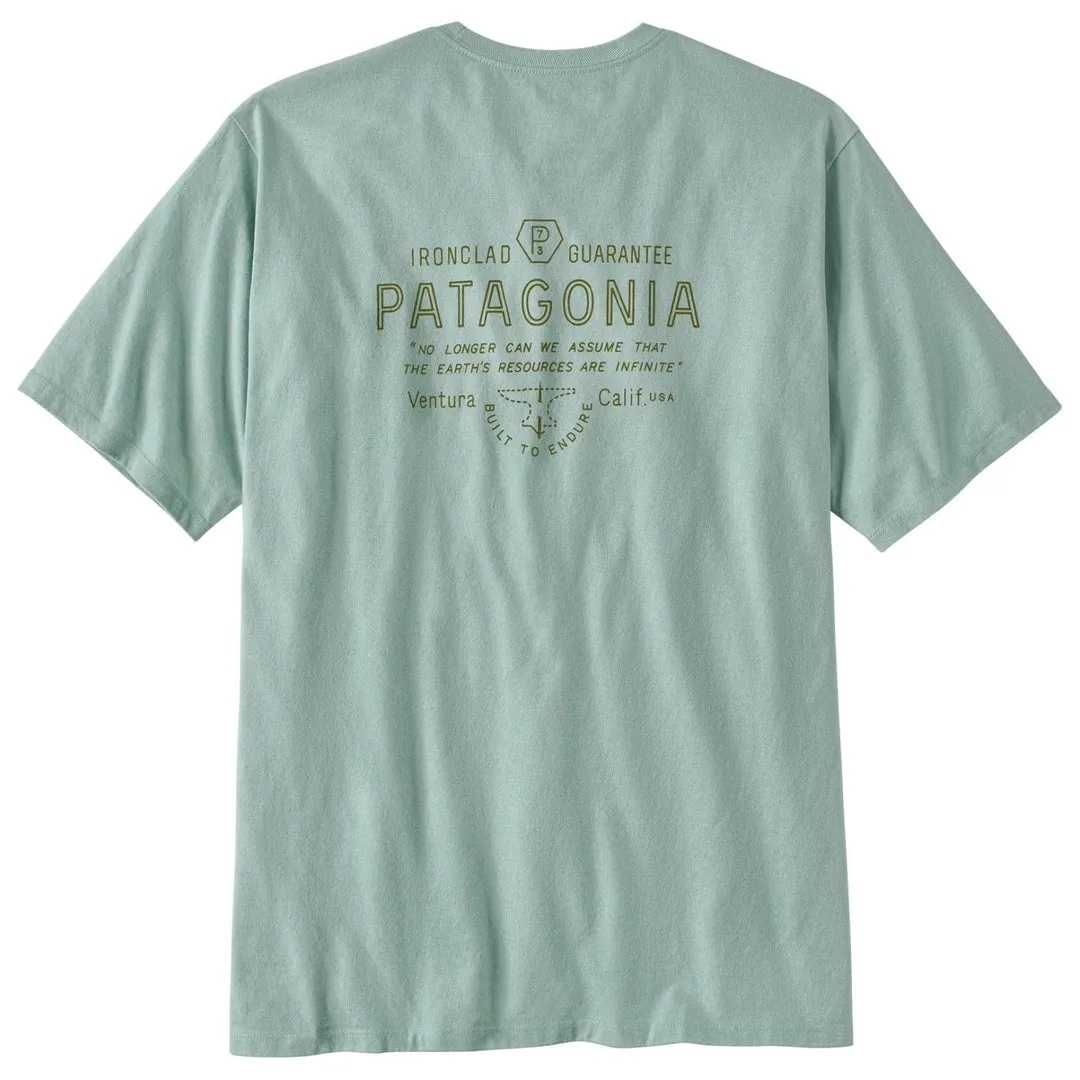 T-Shirt Patagonia Homme Forge Mark Responsibili Tee Wispy Green