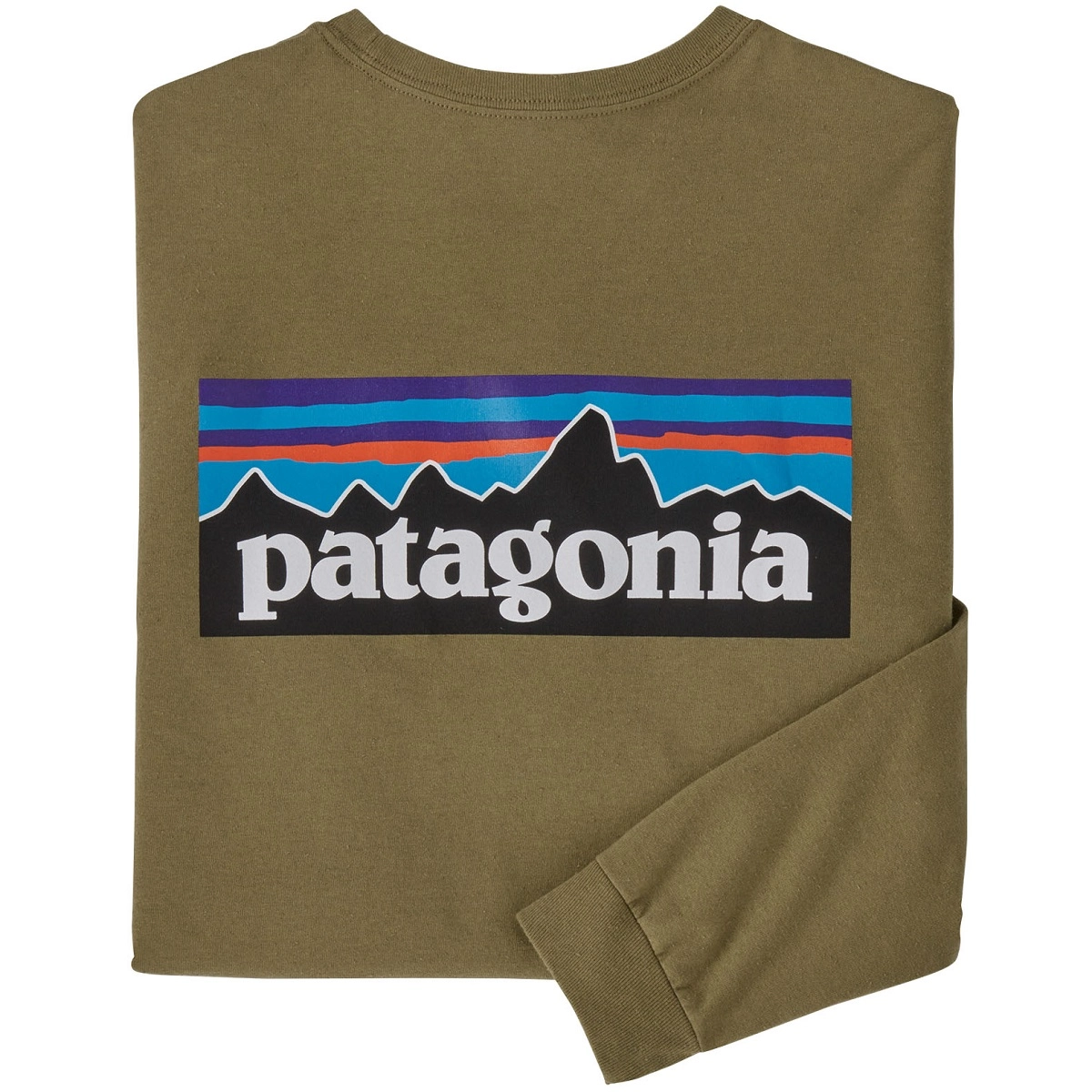 T-Shirt Patagonia Homme L/S P6 Logo Responsibili-Tee Moray Khaki