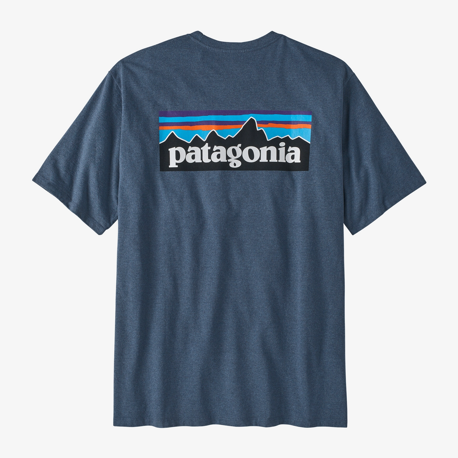 T Shirt Patagonia Homme P6 Logo Responsibili Tee Utility Blue