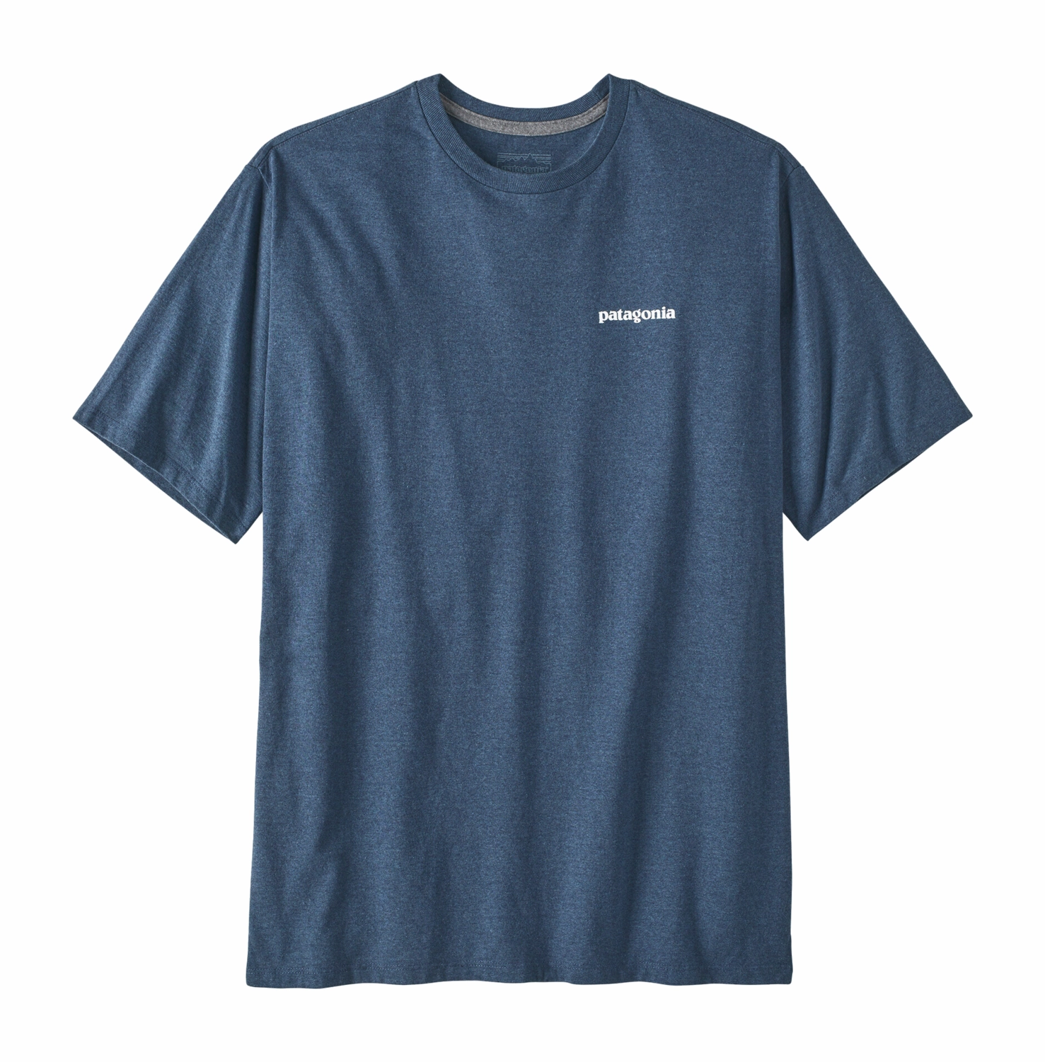 T Shirt Patagonia Homme P6 Logo Responsibili Tee Utility Blue