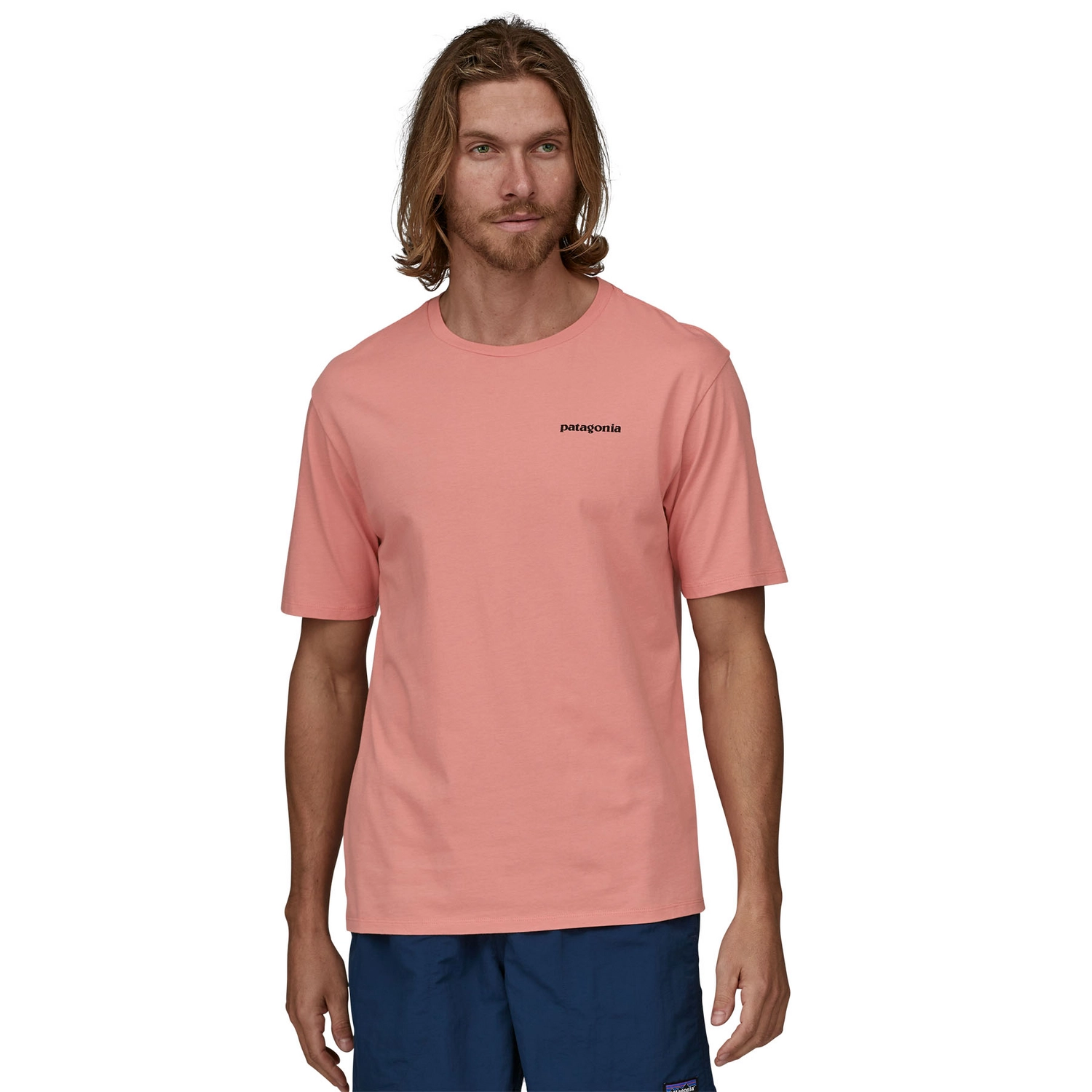 T-Shirt Patagonia Homme P6 Mission Organic Sunfade Pink