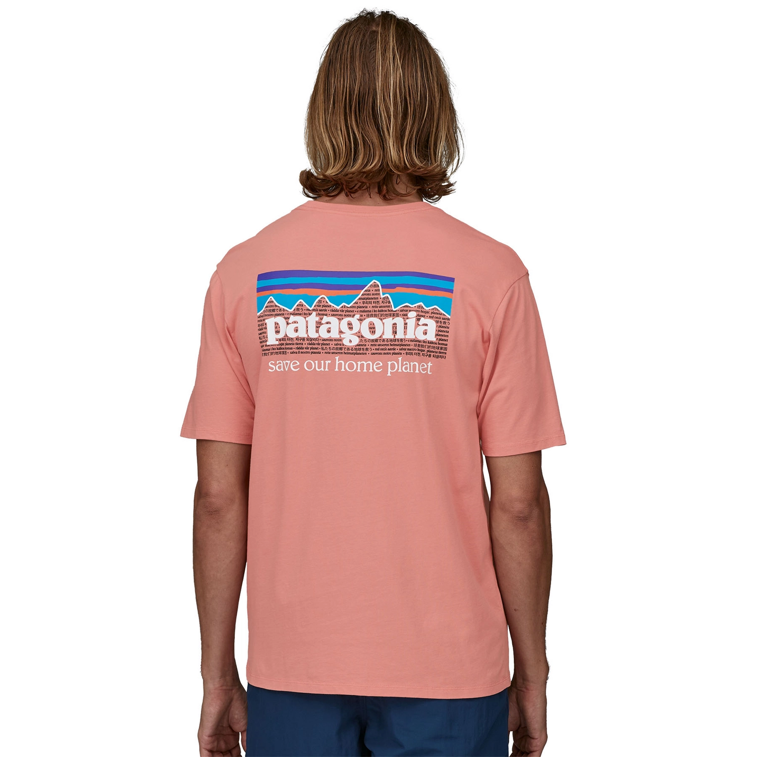 T-Shirt Patagonia Homme P6 Mission Organic Sunfade Pink