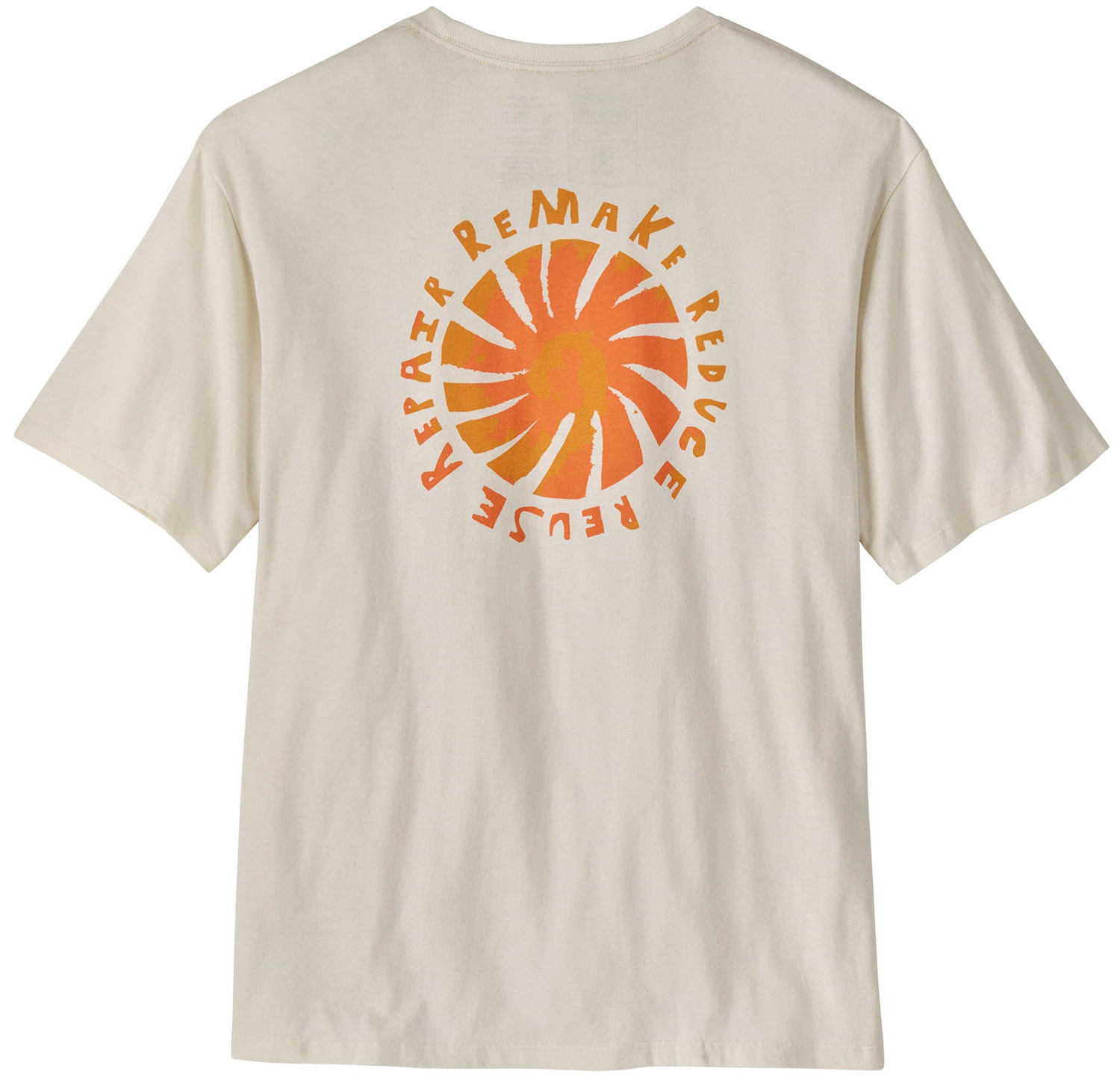 T-shirt Patagonia Homme Tee Cycle Solar Fade Birch White