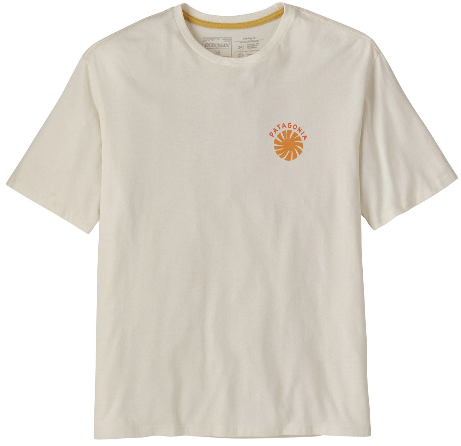 T-shirt Patagonia Homme Tee Cycle Solar Fade Birch White