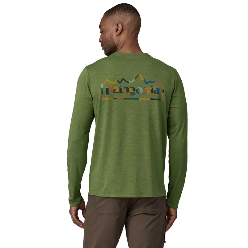 T-Shirt Patagonia M’s Capilene Cool Daily Graphic LS Unity Fitz: Terrain Green X-Dye