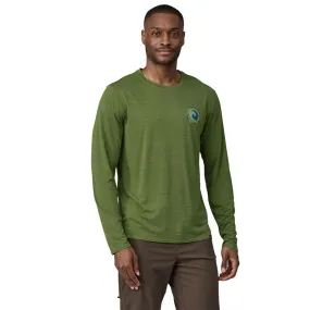 T-Shirt Patagonia M’s Capilene Cool Daily Graphic LS Unity Fitz: Terrain Green X-Dye