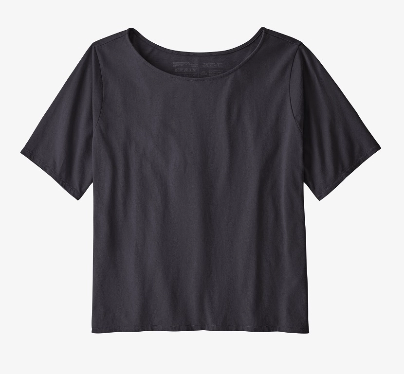 T Shirt Patagonia Women Cotton in Conversion Tee Black Femme