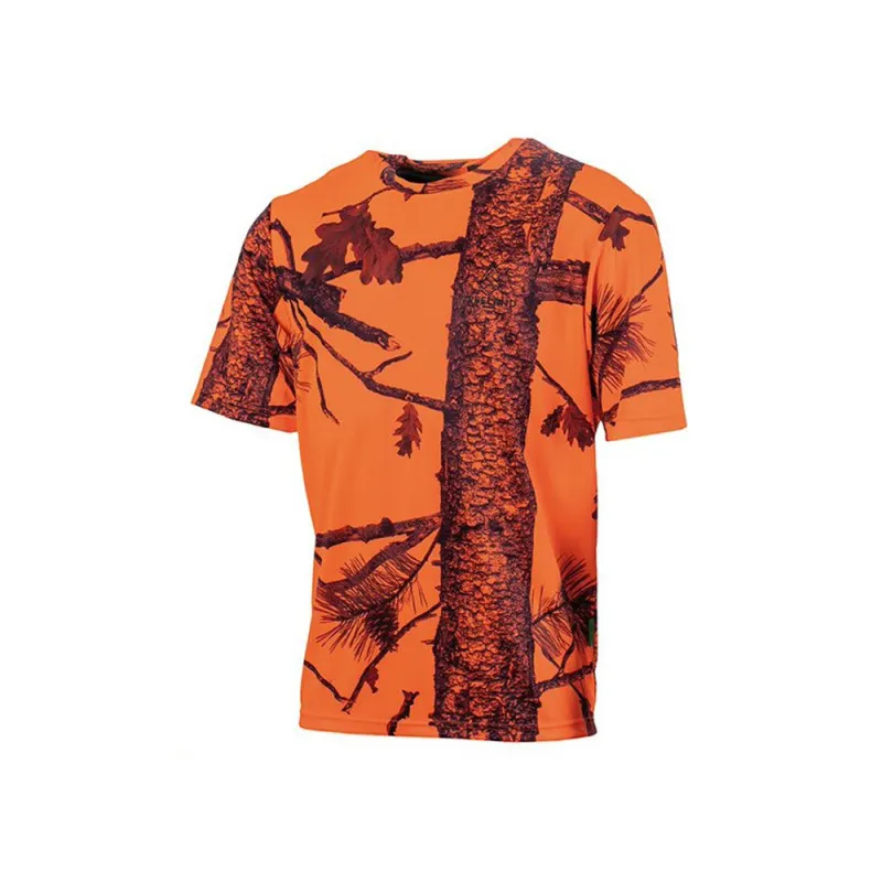 T-SHIRT SOMLYS CAMO ORANGE ENFANT