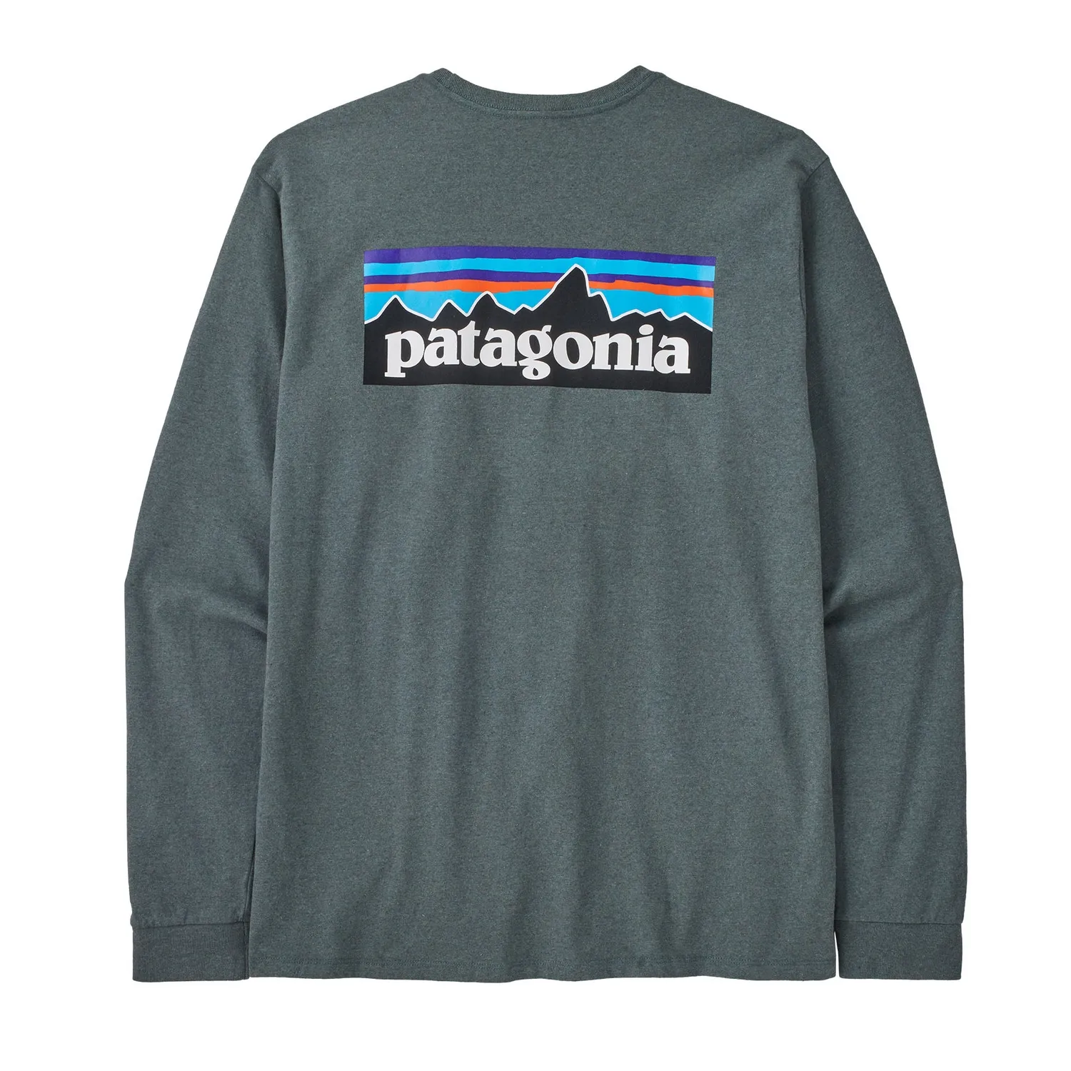 T-shirt à Manches Longues Patagonia Homme P-6 Logo Responsibili-Tee Nouveau Vert