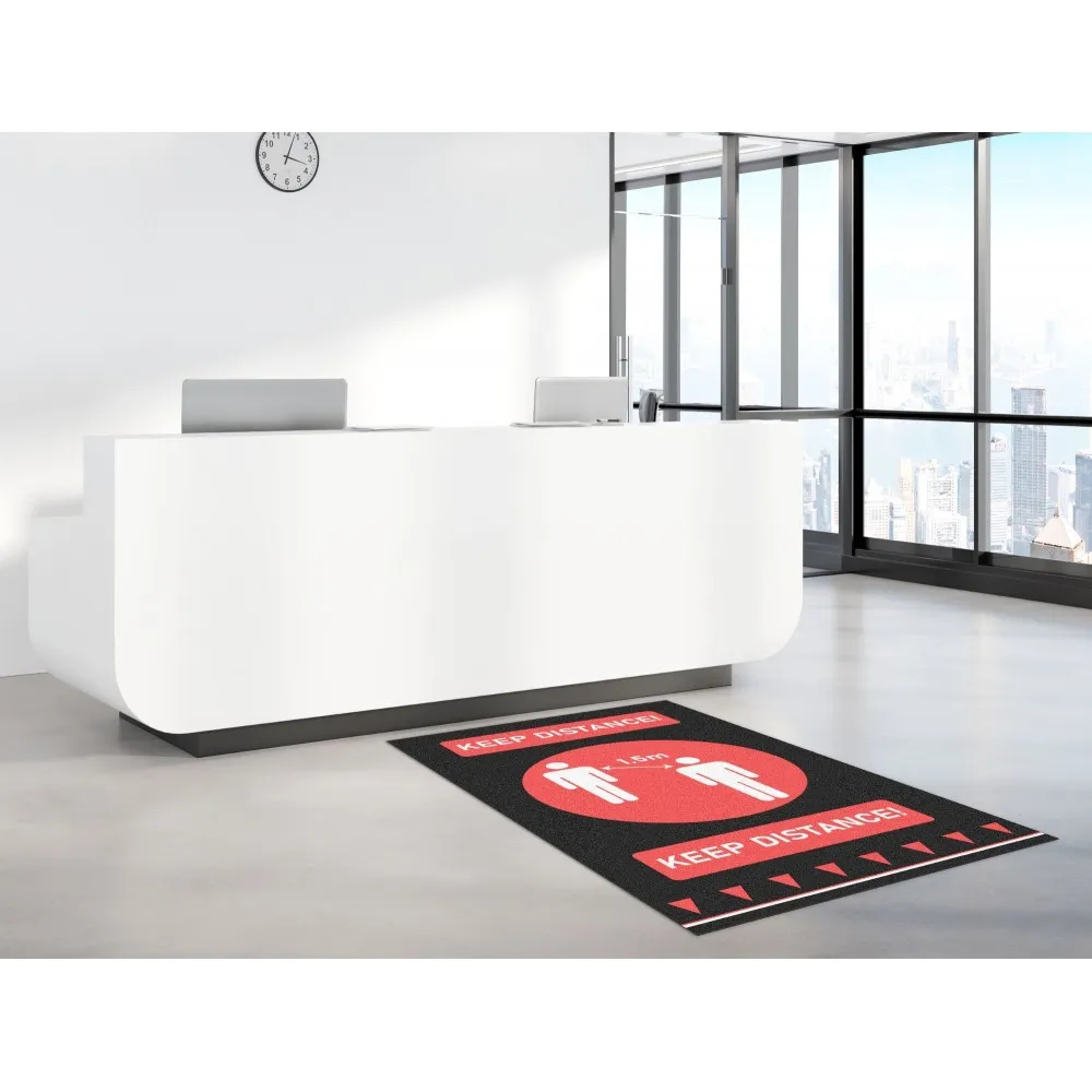 Tapis d'entrée de diantanciation sanitaire COBA 0,65 x 2 m