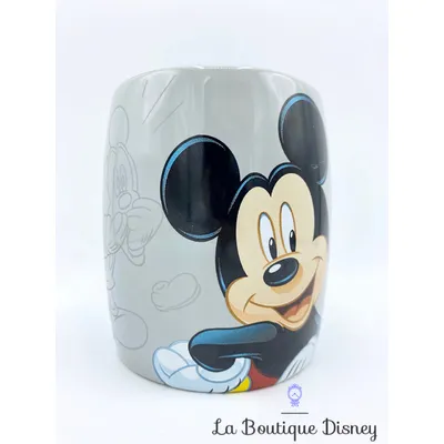 Tasse Mickey Mouse cuillère Disneyland Paris mug Disney gris