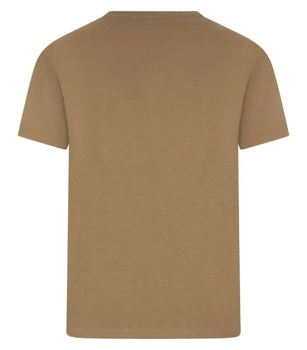 Tee-shirt avec des manches courtes et logo de la marque Levi's® en coton marron