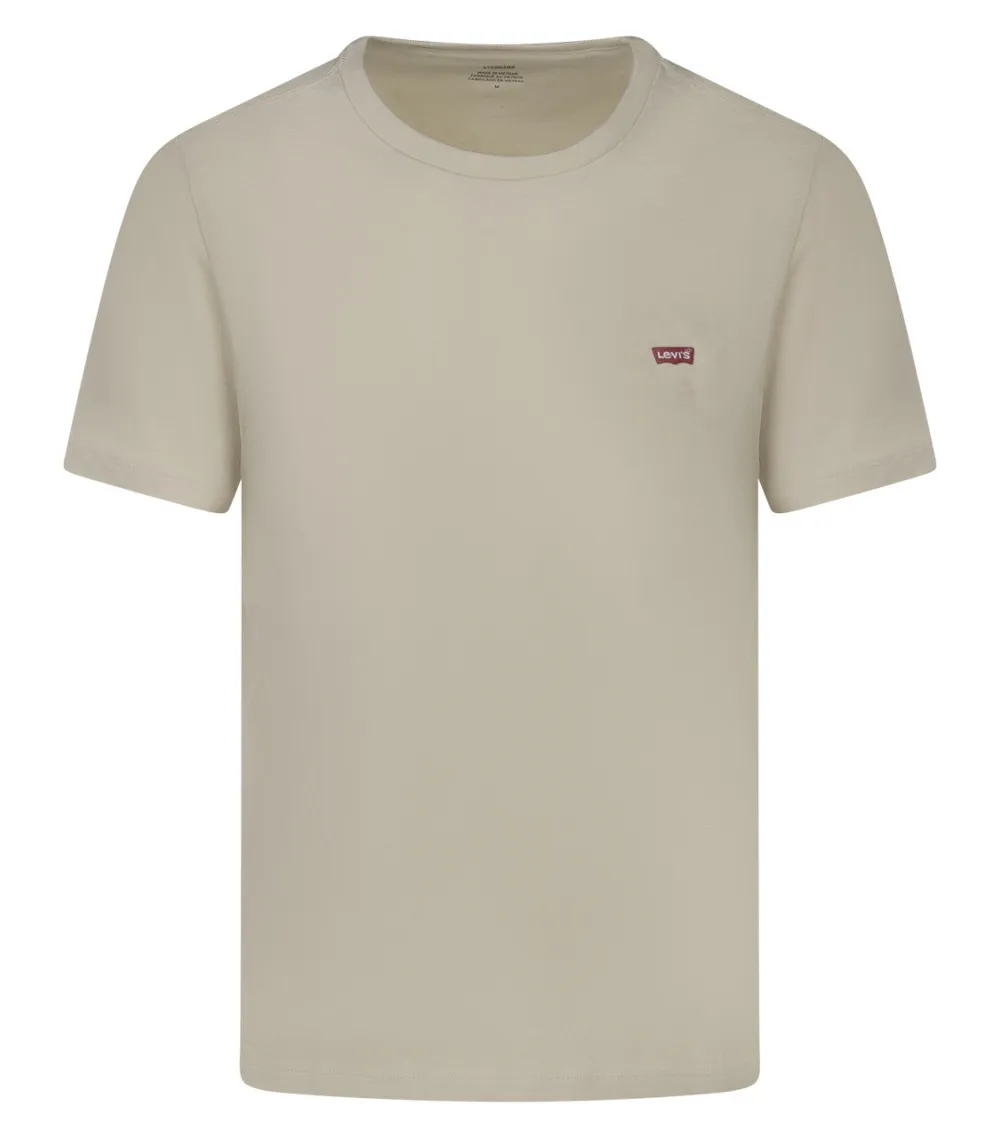 Tee-shirt coupe droite Levi's® en coton beige épais