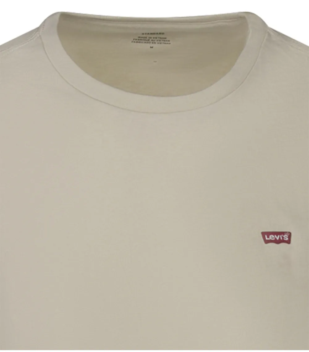 Tee-shirt coupe droite Levi's® en coton beige épais