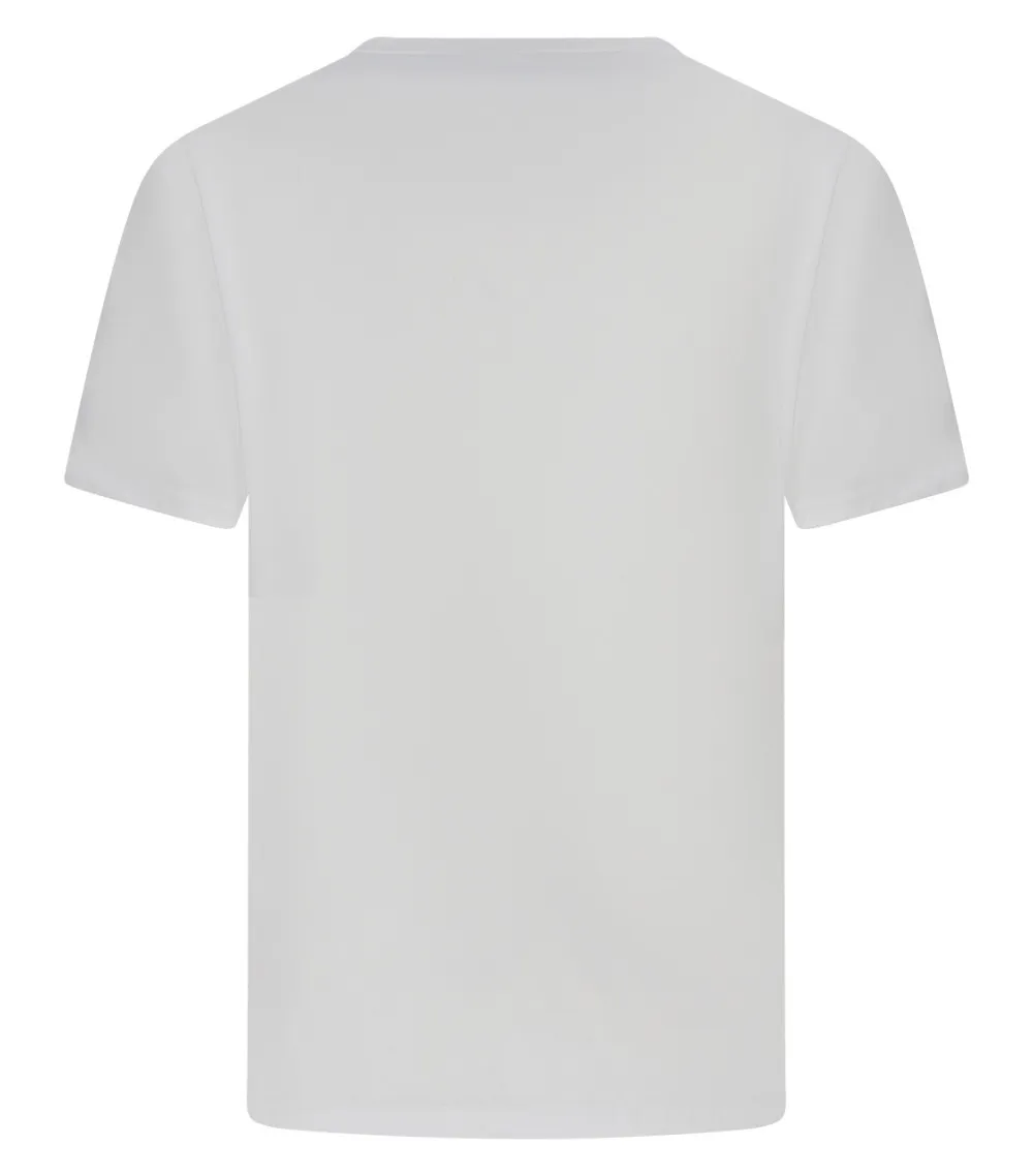 Tee-shirt coupe droite Levi's® en coton blanc brodé nom de la marque en relief