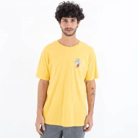 Tee shirt HURLEY Poison Jaune Homme