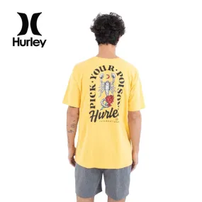 Tee shirt HURLEY Poison Jaune Homme