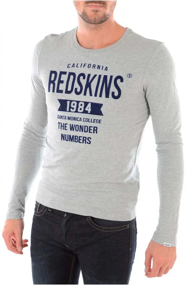 Tee shirt manches longues Homme REDSKINS ARVEL CALDER GRIS