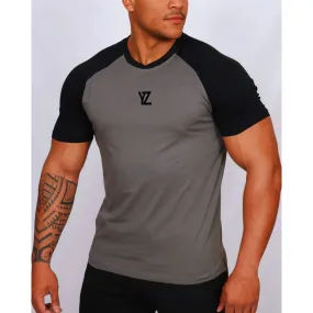 TEE SHIRT URBAN GRIS & NOIR HOMME | YALOUZ SPORT