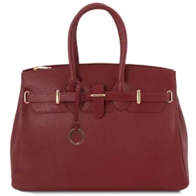 TL Bag Sac à Main Pour Femme Avec Finitions Couleur or Rouge TL141529