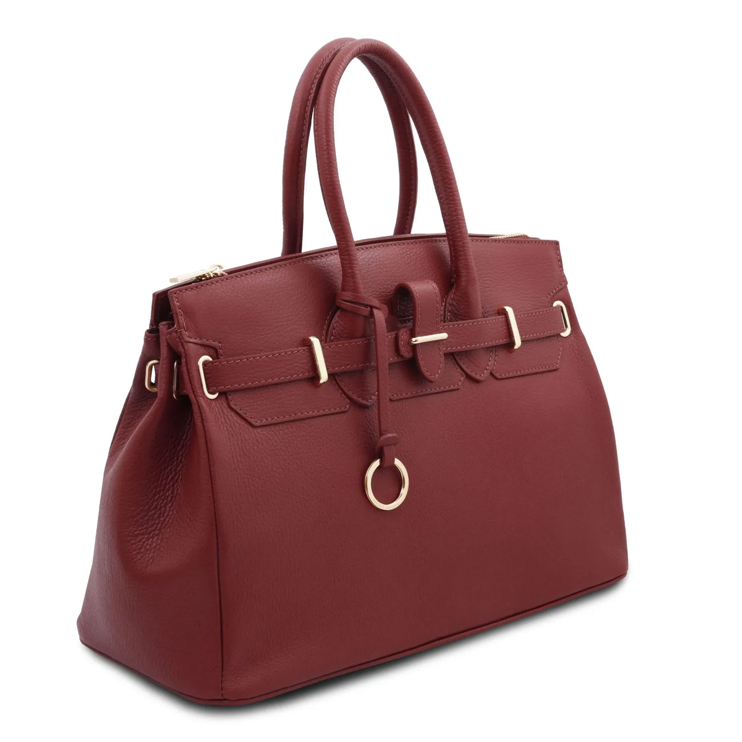 TL Bag Sac à Main Pour Femme Avec Finitions Couleur or Rouge TL141529