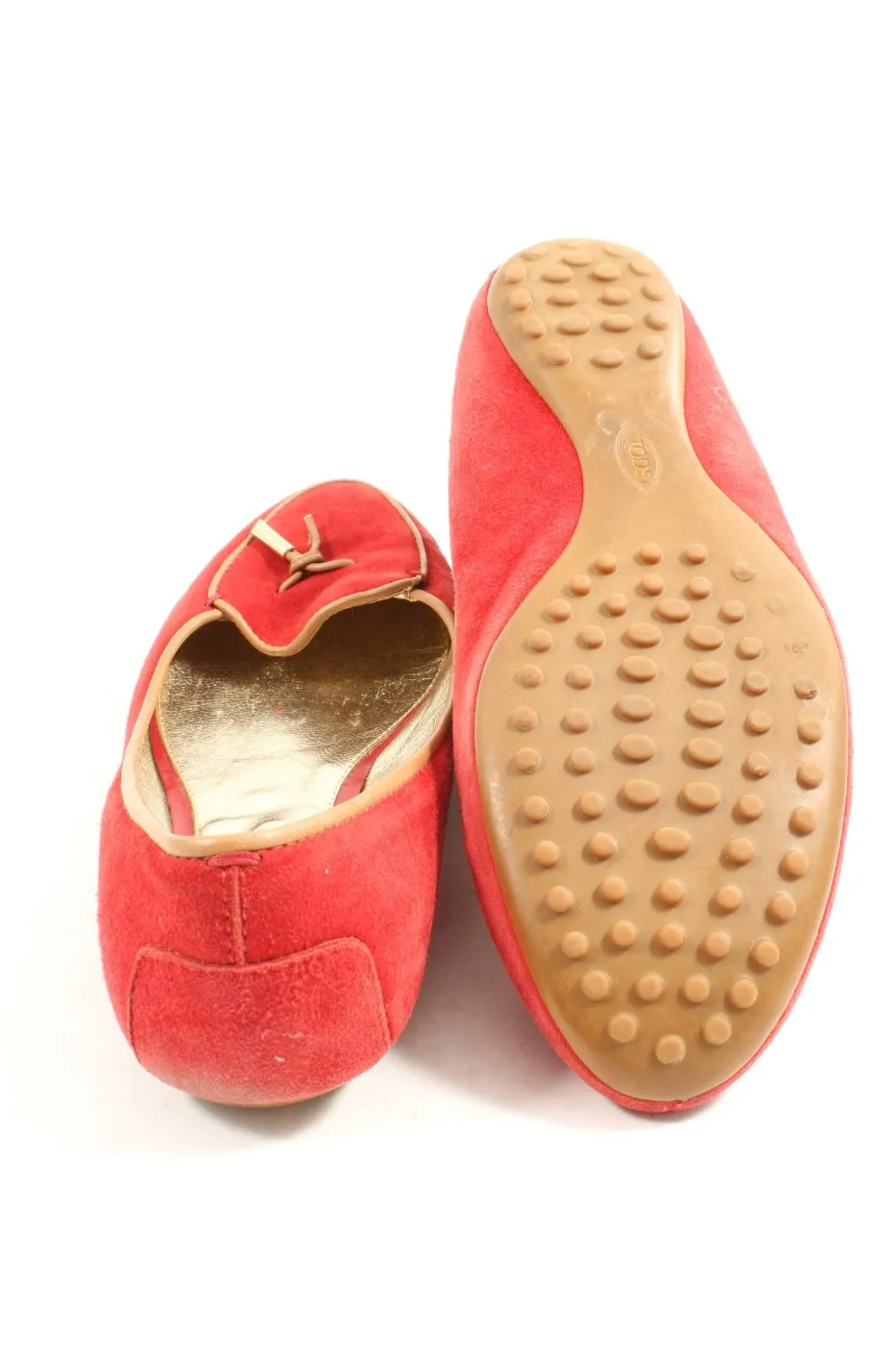 Tod’s Ballerines classiques rouge style décontracté