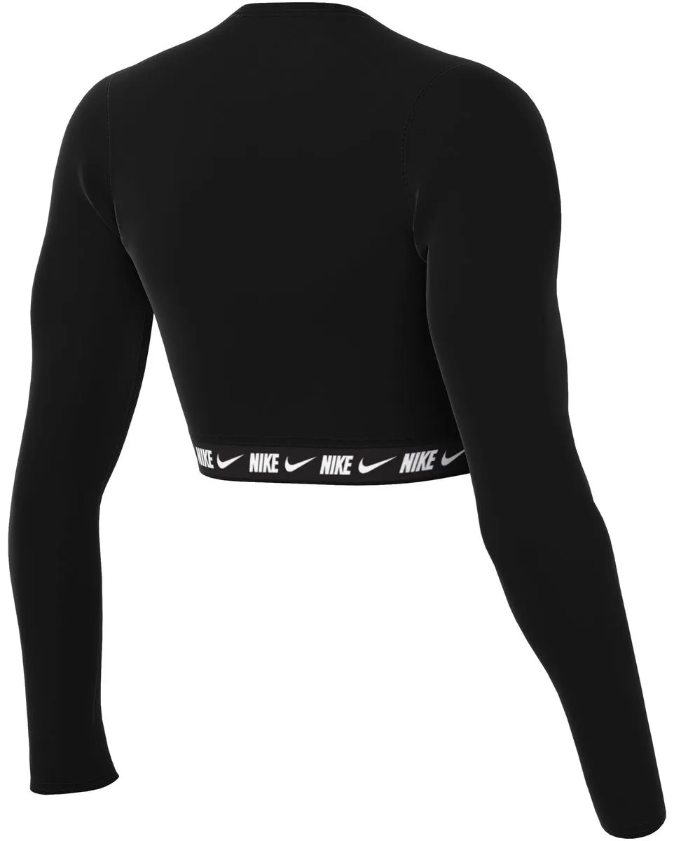 TOP Femme W NSW CROP TAPE LS Noir