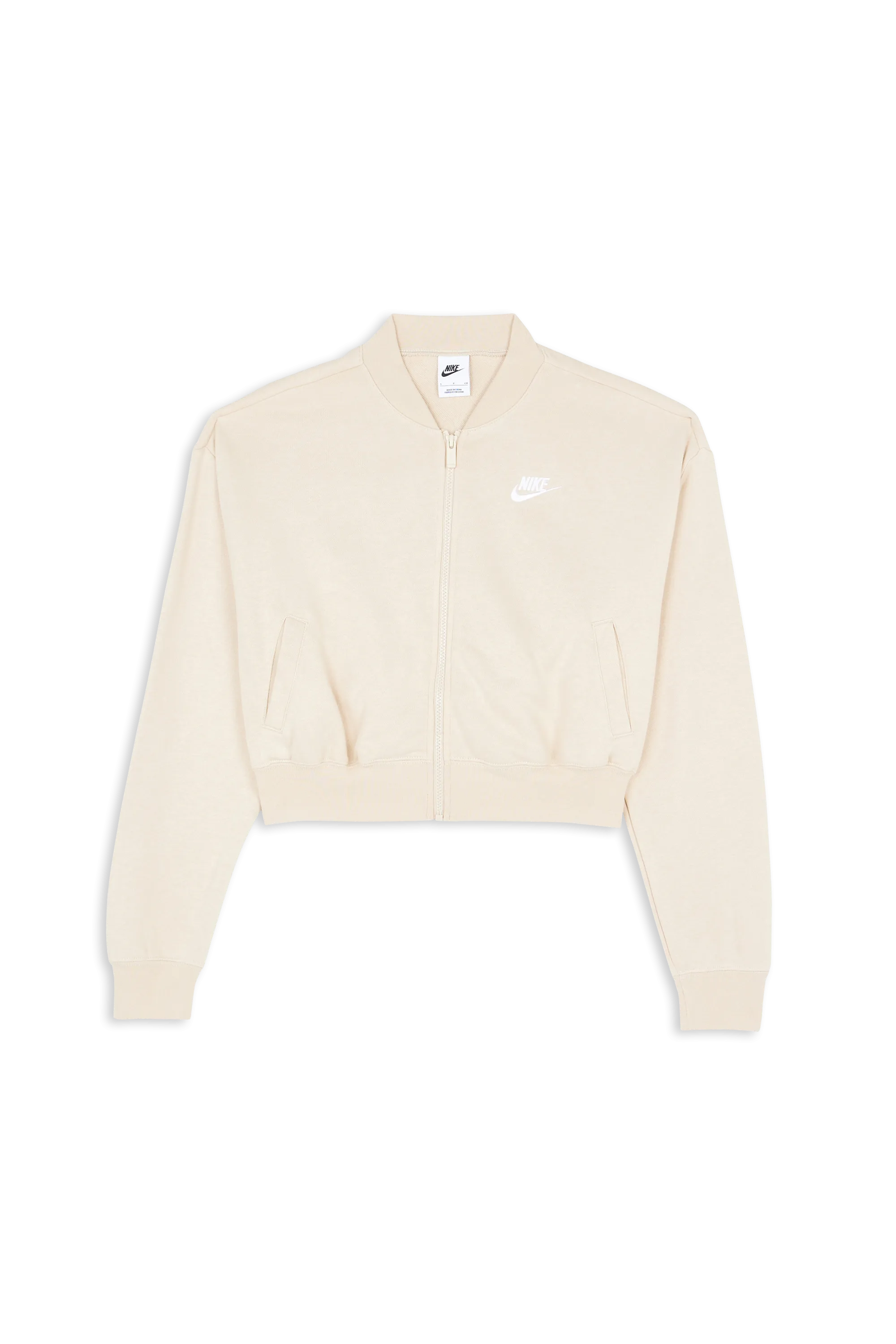 Top Manches Longues Zippé Beige Nike - Femme | Citadium