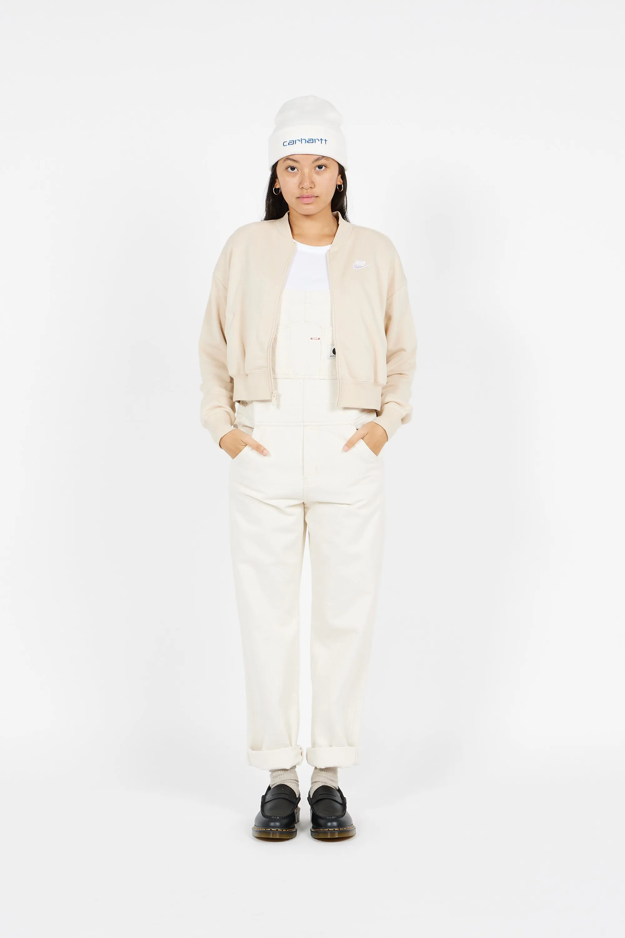 Top Manches Longues Zippé Beige Nike - Femme | Citadium