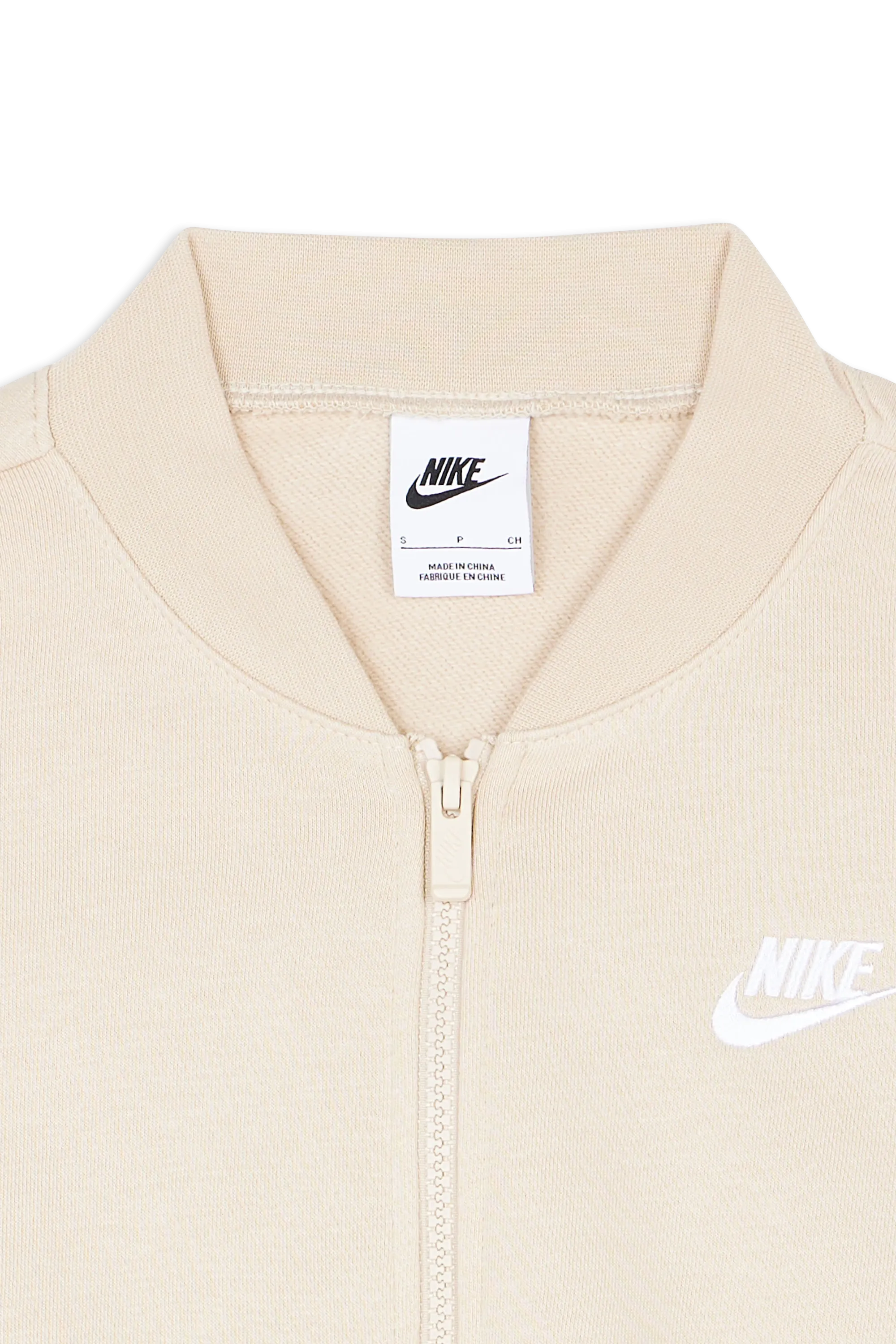 Top Manches Longues Zippé Beige Nike - Femme | Citadium